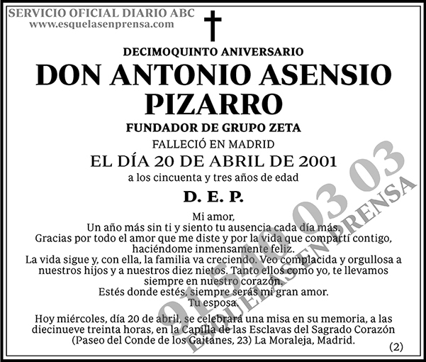Antonio Asensio Pizarro